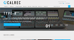 Desktop Screenshot of calrec.com
