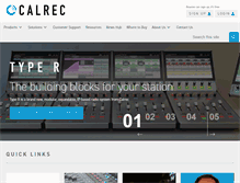 Tablet Screenshot of calrec.com
